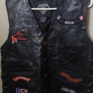 Diamond Supply Co. Black Buffalo Leather Vest